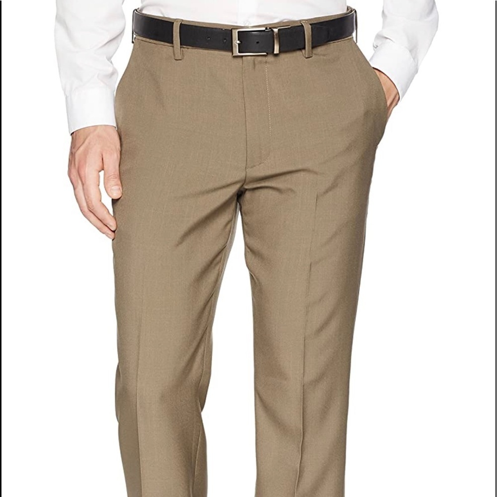 Franklin Tailored Classic Color Brown Size 32W/34L Men's Dress Pants NWOT (C5)